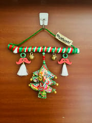 XMas special hangings - Christmas tree with beautiful embroidery - for door or wall