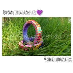 Dreamy Thread Bangles Purple - Single Piece