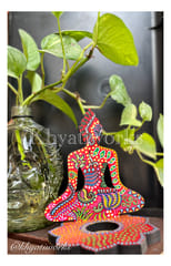 STRENGTH - Buddha Handpainted Candle holders  [Available for purchase]