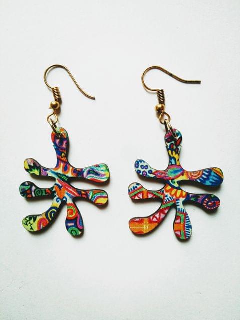 SUMMER TRAIL ARTWORK AMOEBA EARRINGS