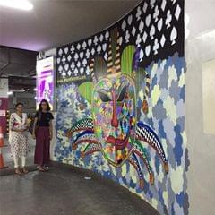 THE ' AMBIVALENCE ' MURAL AT DLF MALL OF INDIA